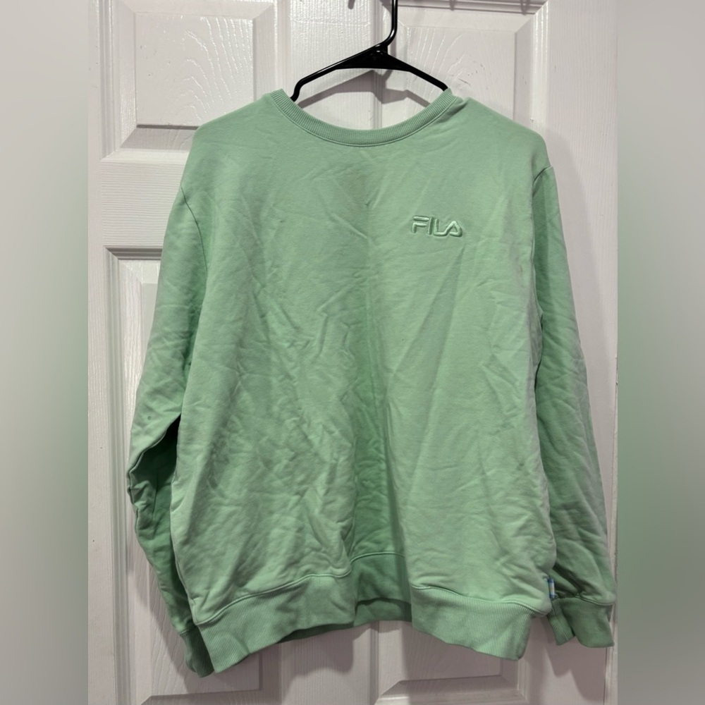 Fila Women's Mint Green Crewneck Sweater